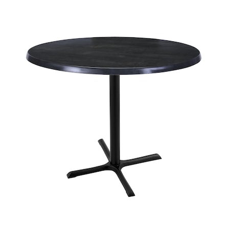 Holland Bar Stool Co 36" Tall In/Outdoor All-Season Table, 36" dia. Black Steel Top OD211-3036BWOD36RBlkStl